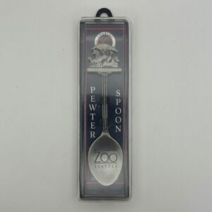 Charles Pewter Woodland Park Zoo Seattle Souvenir Spoon Safari Animals USA